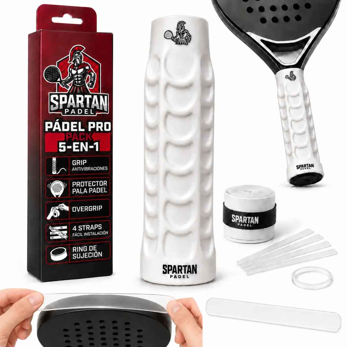Spartan Padel Antivibraciones Pack 5 en 1